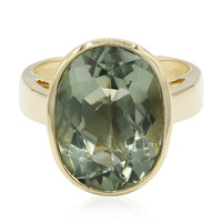 Anillo en plata con Amatista verde esperanza