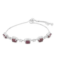 Brazalete en plata con Rubí