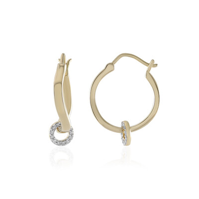 Pendientes en plata con Diamante I2 (I)