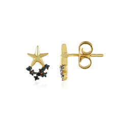 Pendientes en plata con Diamante azul SI1