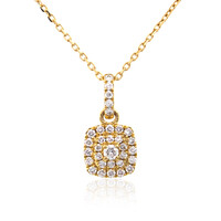 Collar en oro con Diamante limpio a lupa F (LUCENT DIAMONDS)