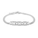 Brazalete en plata con Topacio blanco