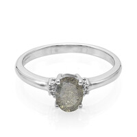 Anillo en plata con Labradorita