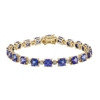 Brazalete en oro con Tanzanita AAA (CIRARI)
