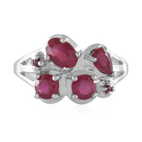 Anillo en plata con Rubí de Madagascar