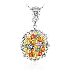 Collar en plata con Zafiro (Dallas Prince Designs)