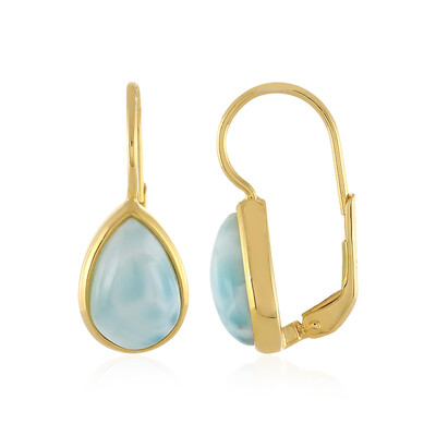 Pendientes en plata con Larimar (MONOSONO COLLECTION)