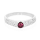 Anillo en plata con Rodolita de Brasil