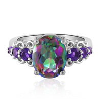 Anillo en plata con Cuarzo místico