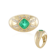 Anillo en oro con Esmeralda de Rusia (de Melo)
