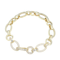 Brazalete en plata con Topacio blanco (Adela Silber)