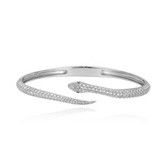 Brazalete en plata con Topacio blanco