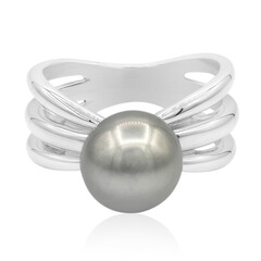 Anillo en plata con Perla cultivada de Tahití (TPC)