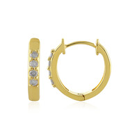 Pendientes en plata con Diamante I4 (J)
