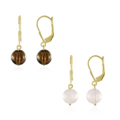 Pendientes en plata con Morganita