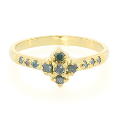 Anillo en plata con Diamante fantasía