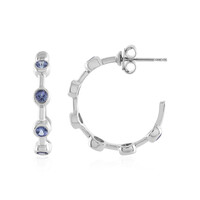 Pendientes en plata con Tanzanita
