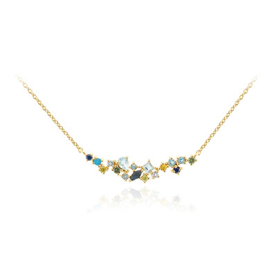 Collar en plata con Zafiro verde