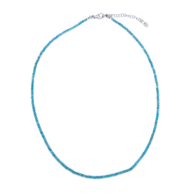 Collar en plata con Apatita azul