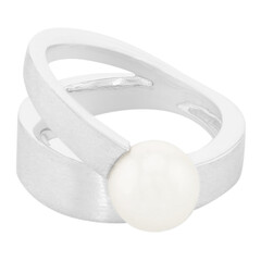 Anillo en plata con Perla de Akoya