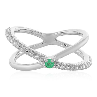 Anillo en plata con Esmeralda de Colombia