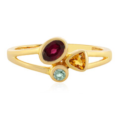 Anillo en plata con Rodolita