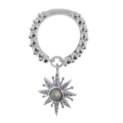 Anillo en plata con Ópalo de Welo (Dallas Prince Designs)