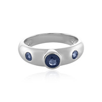 Anillo en plata con Zafiro azul