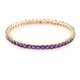Brazalete en plata con Amatista de Zambia (M de Luca)