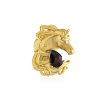 Broche en plata con Granate de Mozambique (Gems en Vogue)