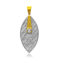 Colgante en plata con Topacio blanco