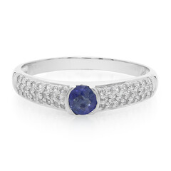 Anillo en plata con Zafiro de Laos
