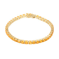 Brazalete en oro con Ópalo de fuego de México (CUSTODANA)