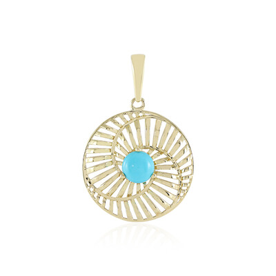 Colgante en oro con Turquesa bella durmiente (Ornaments by de Melo)