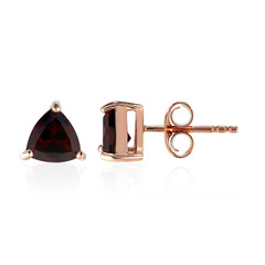 Pendientes en plata con Granate de Mozambique