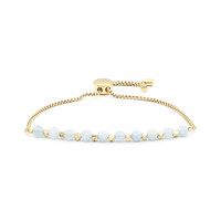 Brazalete en plata con Aguamarina