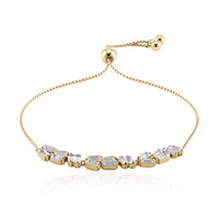 Brazalete en plata con Topacio blanco