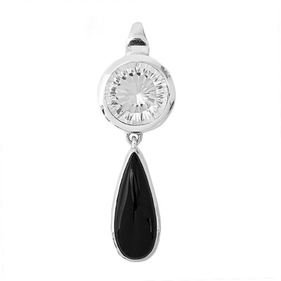 Colgante en plata con Ónix negro