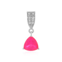 Colgante en plata con Ópalo rosa de Etiopía