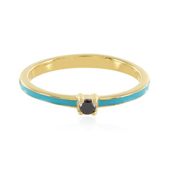Anillo en plata con Diamante negro