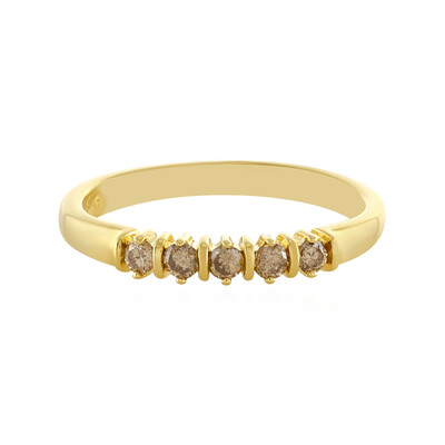 Anillo en plata con Diamante champán I4