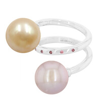 Anillo en oro con Perla de Kasumigaura