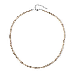 Collar en plata con Zircón cognac