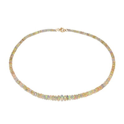 Collar en oro con Ópalo de Welo