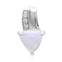 Colgante en plata con Ágata de lazo azul