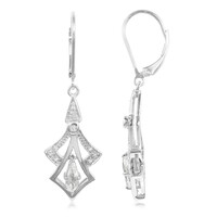 Pendientes en plata con Goshenita