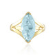 Anillo en plata con Topacio azul cielo (KM by Juwelo)