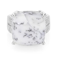 Anillo en plata con Ágata dendrítica