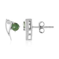 Pendientes en plata con Apatita Cromada
