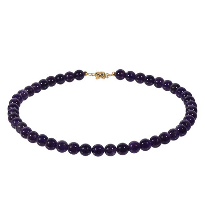Collar en plata con Amatista de Zambia
